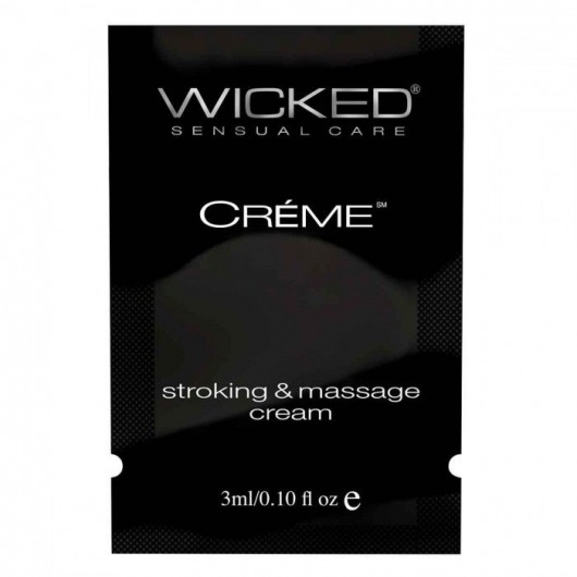 Крем для массажа и мастурбации Wicked Stroking and Massage Creme - 3 мл. - Wicked - купить с доставкой в Тольятти