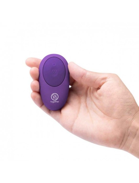 Фиолетовый двусторонний вибратор Together - 35,6 см. - Together Toy