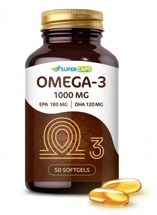 Пищевая добавка SuperCaps OMEGA-3 - 50 капсул (1000 мг) - SuperCaps - купить с доставкой в Тольятти