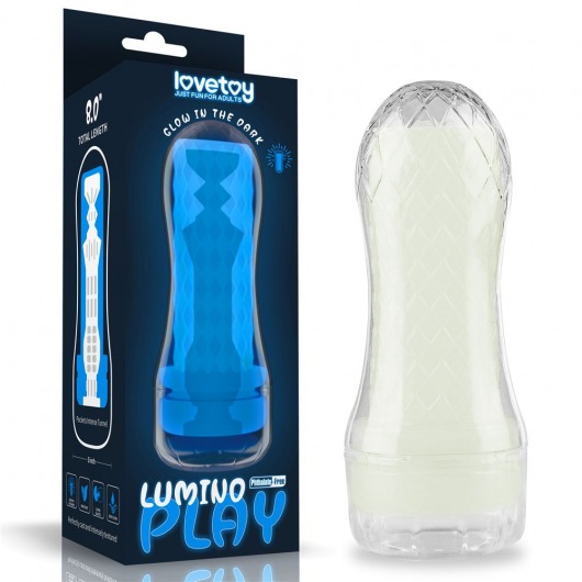 Светящийся в темноте мастурбатор Lumino Play Masturbator Pocketed - Lovetoy - в Тольятти купить с доставкой