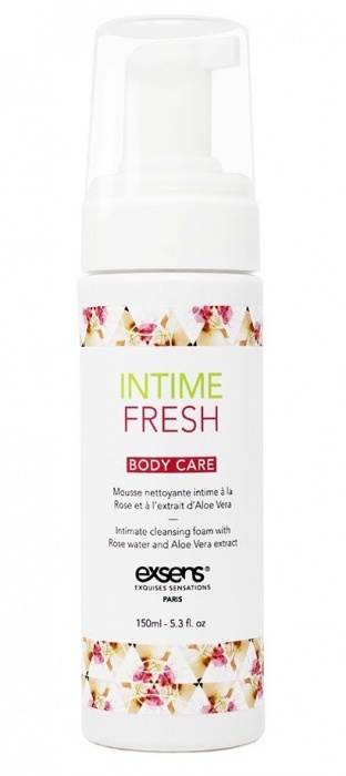 Органическая интимная очищающая пенка Intime Fresh - 150 мл. - Exsens - купить с доставкой в Тольятти