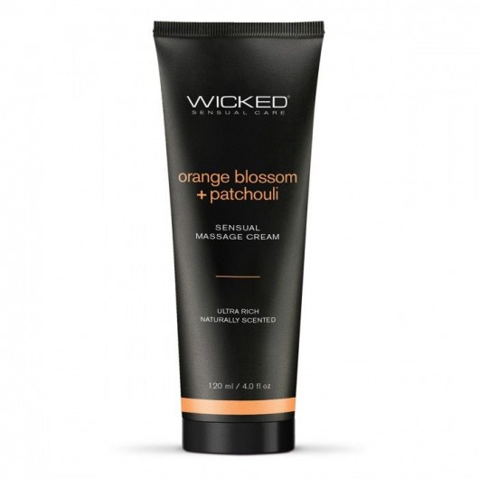 Массажный легкий крем WICKED Orange Blossom plus Patchouli - 120 мл. - Wicked - купить с доставкой в Тольятти