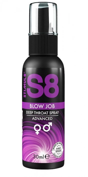 Лубрикант для орального секса S8 Deep Throat Spray - 30 мл. - Stimul8 - купить с доставкой в Тольятти