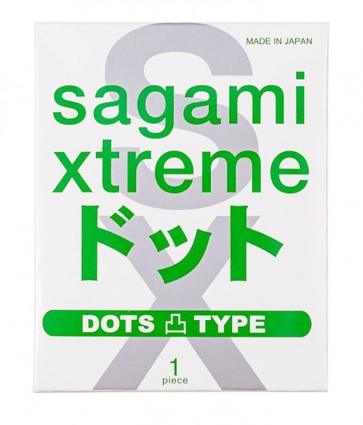 Презерватив Sagami Xtreme Type-E с точками - 1 шт. - Sagami - купить с доставкой в Тольятти