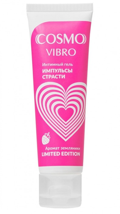 Возбуждающий гель на водно-силиконовой основе Cosmo Vibro с ароматом земляники - 50 гр. - Биоритм - купить с доставкой в Тольятти