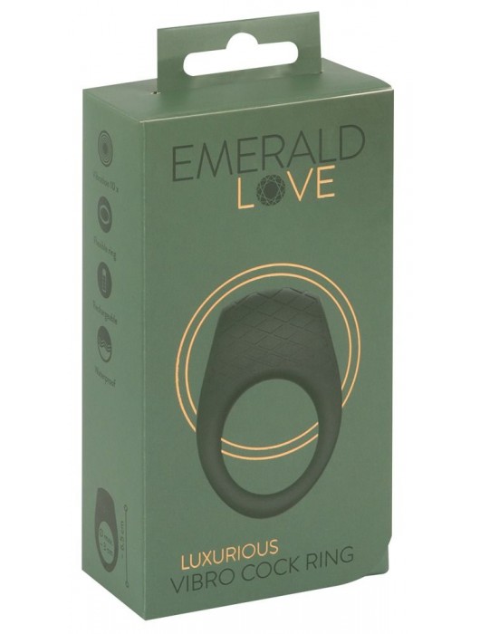 Зеленое эрекционное виброкольцо Luxurious Vibro Cock Ring - Orion - в Тольятти купить с доставкой