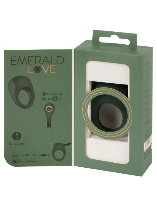 Зеленое эрекционное виброкольцо Luxurious Vibro Cock Ring - Orion - в Тольятти купить с доставкой