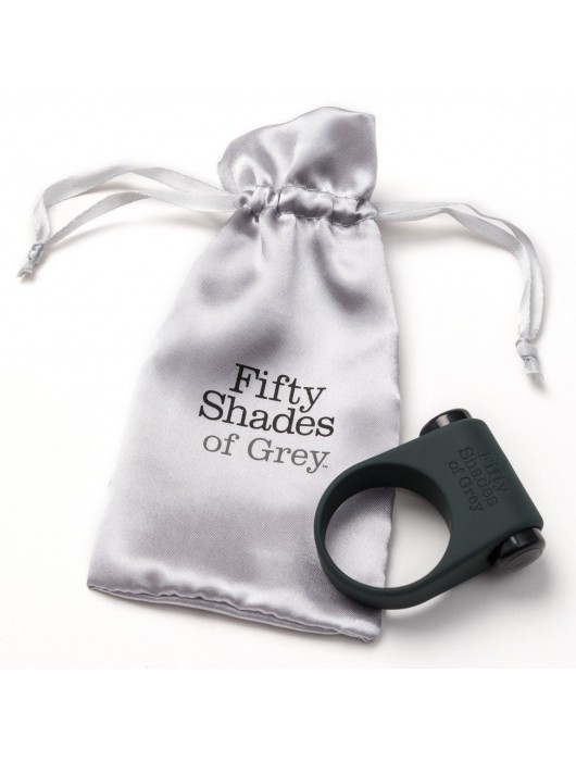 Серое эрекционное кольцо с вибрацией Feel It, Baby! - Fifty Shades of Grey - в Тольятти купить с доставкой