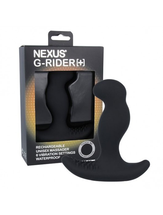 Черный вибромассажер простаты Nexus G-Rider+ - 12,6 см. - Nexus Range - в Тольятти купить с доставкой