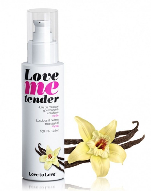 Съедобное согревающее массажное масло Love Me Tender Vanilla с ароматом ванили - 100 мл. - Love to Love - купить с доставкой в Тольятти