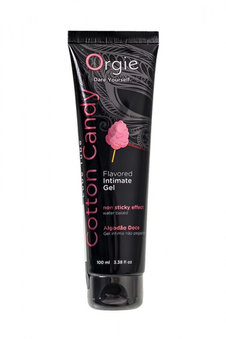 Интимный гель на водной осное Lube Tube Cotton Candy со вкусом сахарной ваты - 100 мл. - ORGIE - купить с доставкой в Тольятти