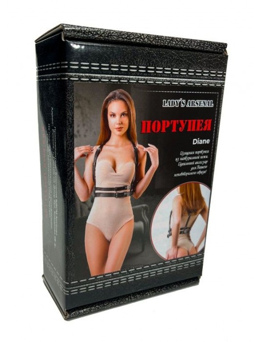 Изящная портупея из натуральной кожи Diane - БДСМ Арсенал - купить с доставкой в Тольятти