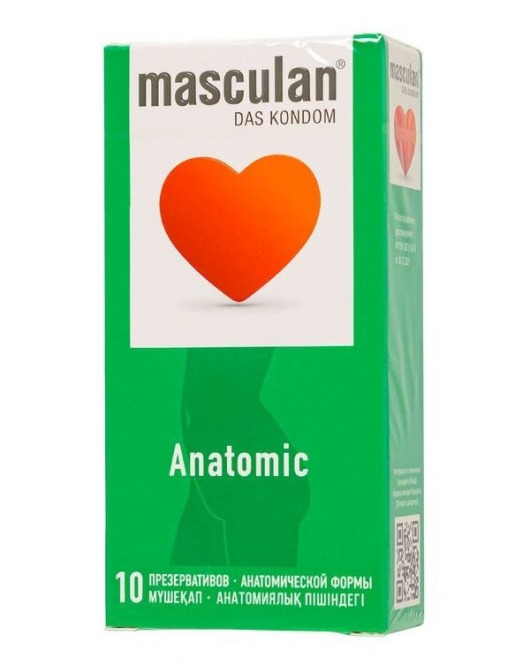 Презервативы анатомической формы Masculan Anatomic - 10 шт. - Masculan - купить с доставкой в Тольятти