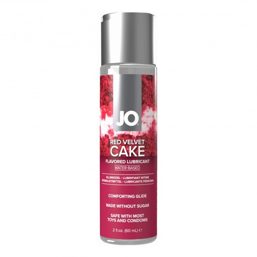 Лубрикант на водной основе JO H2O Red Velvet Cake Flavored Lubricant - 60 мл. - System JO - купить с доставкой в Тольятти