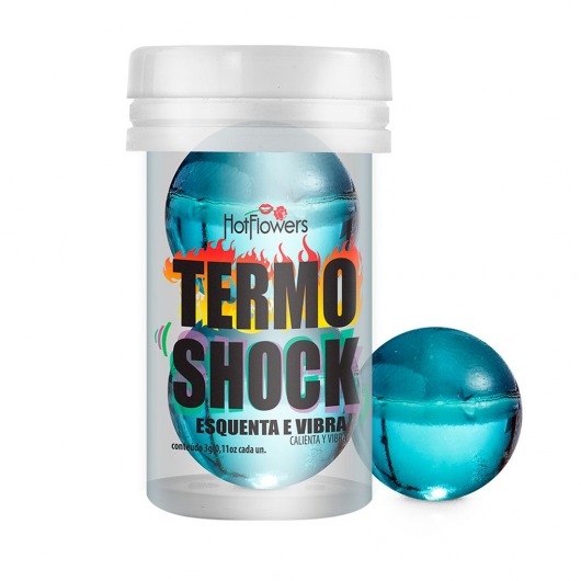 Интимный гель Termo Shock Hot Ball с разогревающе-покалывающим эффектом (2 шарика по 3 гр.) - HotFlowers - купить с доставкой в Тольятти