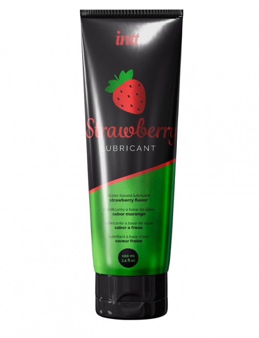 Смазка на водной основе с ароматом клубники Strawberry Lubricant - 100 мл. - INTT - купить с доставкой в Тольятти