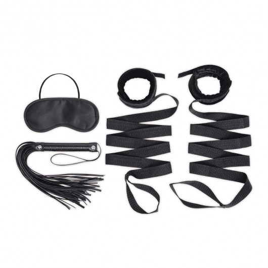 Эротический набор 4PC Bondage Bed Strap   Flogger Kit - Lux Fetish - купить с доставкой в Тольятти