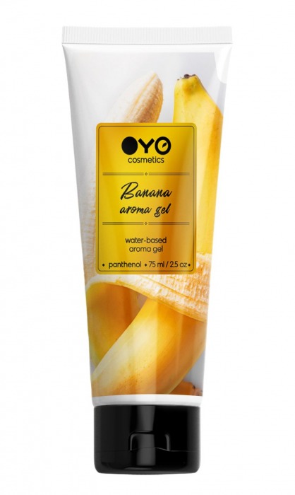 Лубрикант на водной основе OYO Aroma Gel Banana с ароматом банана - 75 мл. - OYO - купить с доставкой в Тольятти