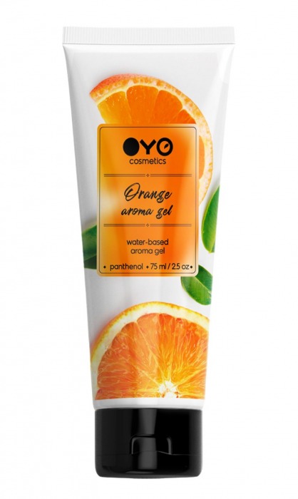 Лубрикант на водной основе OYO Aroma Gel Orange с ароматом апельсина - 75 мл. - OYO - купить с доставкой в Тольятти