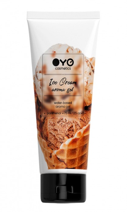 Лубрикант на водной основе OYO Aroma Gel Ice Cream с ароматом пломбира - 75 мл. - OYO - купить с доставкой в Тольятти