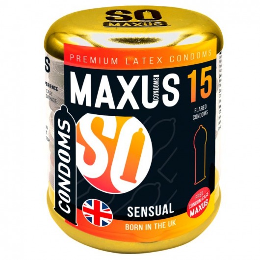 Презервативы анатомической формы Maxus Sensual - 15 шт. - Maxus - купить с доставкой в Тольятти