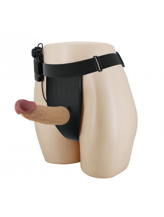 Полый вибрострапон на регулируемых трусиках Draven - 17,5 см. - Baile - купить с доставкой в Тольятти