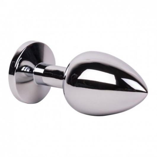 Большой стальной плаг с розовым кристаллом Pink Bubble Gum - 9,5 см. - Erotic Fantasy - купить с доставкой в Тольятти