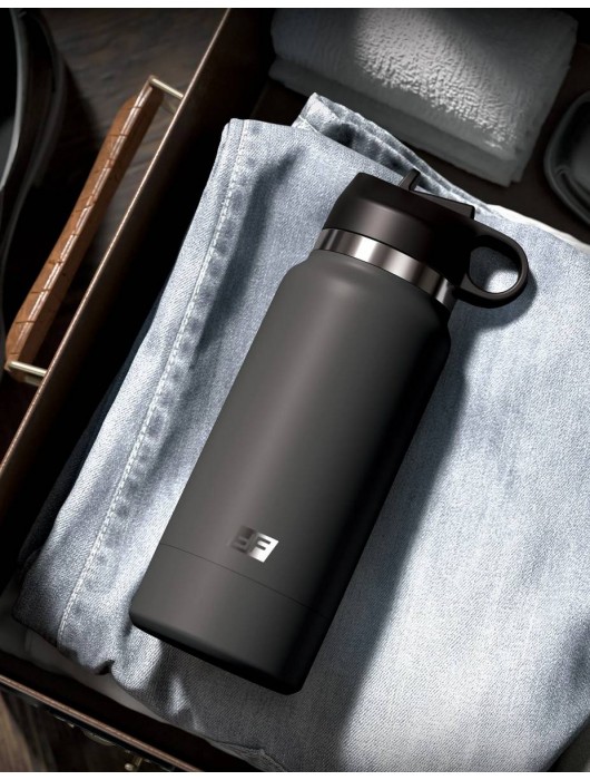 Серый мастурбатор в виде бутылки F*ck Flask - Pipedream - в Тольятти купить с доставкой