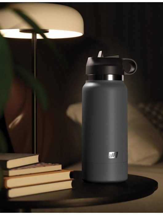 Серый мастурбатор в виде бутылки F*ck Flask - Pipedream - в Тольятти купить с доставкой