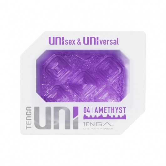 Фиолетовый мастурбатор-стимулятор Tenga Uni Amethyst - Tenga - в Тольятти купить с доставкой