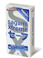 Презервативы Sagami Xtreme Ultrasafe с двойным количеством смазки - 10 шт. - Sagami - купить с доставкой в Тольятти