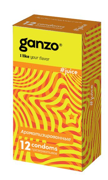 Ароматизированные презервативы Ganzo Juice - 12 шт. - Ganzo - купить с доставкой в Тольятти