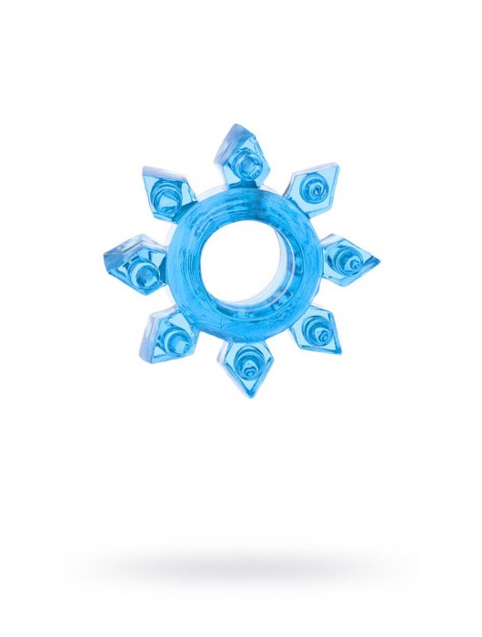 Голубая гелевая насадка-звезда - Toyfa Basic - в Тольятти купить с доставкой