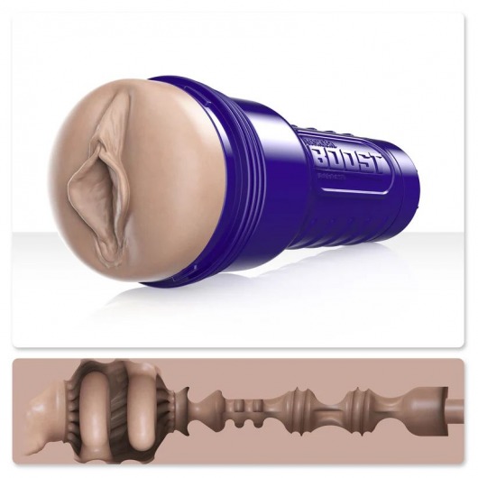 Телесный мастурбатор-вагина Fleshlight Boost Bang - Fleshlight - в Тольятти купить с доставкой