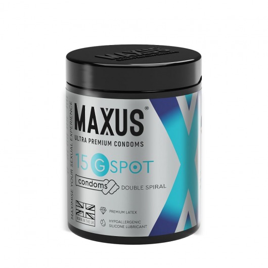 Гладкие презервативы Maxus G spot с двойной спиралью - 15 шт. - Maxus - купить с доставкой в Тольятти