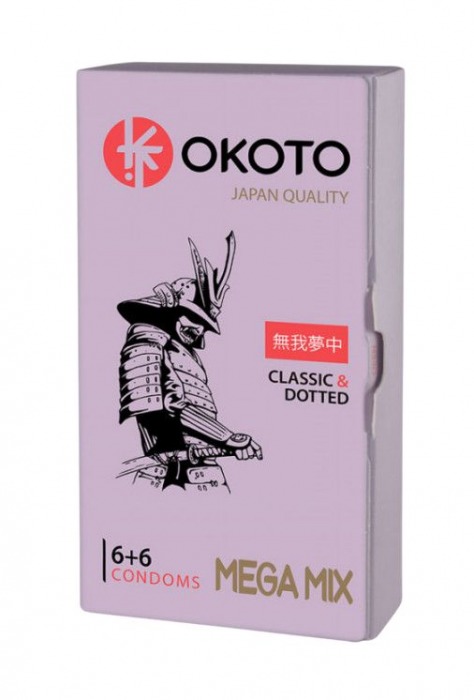 Презервативы OKOTO Mega Mix - 12 шт. - Sitabella - купить с доставкой в Тольятти