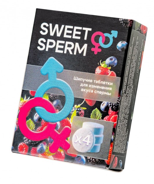 Шипучие таблетки для мужчин Sweet Sperm для изменения вкуса спермы (4 шт. по 0,5 гр.) - Капиталпродукт - купить с доставкой в Тольятти