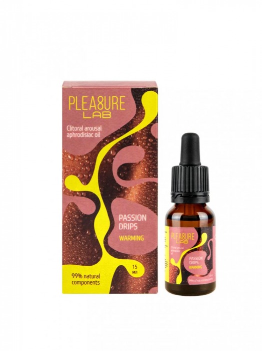 Капли с согревающим эффектом Passion Drips Warming - 15 мл. - Pleasure Lab - купить с доставкой в Тольятти