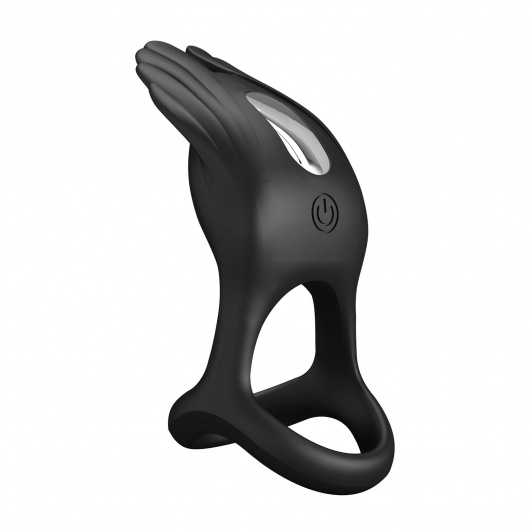 Черное перезаряжаемое виброкольцо на пенис Silas - Baile - в Тольятти купить с доставкой