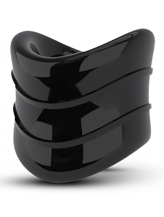 Черное эрекционное кольцо на мошонку Beef Ball Stretcher Snug X Long - Blush Novelties - в Тольятти купить с доставкой