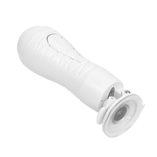 Мастурбатор-вагина Flora White с присоской и 12 режимами вибрации - Baile - в Тольятти купить с доставкой