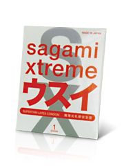 Ультратонкий презерватив Sagami Xtreme SUPERTHIN - 1 шт. - Sagami - купить с доставкой в Тольятти