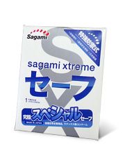 Презерватив Sagami Xtreme Ultrasafe с двойным количеством смазки - 1 шт. - Sagami - купить с доставкой в Тольятти