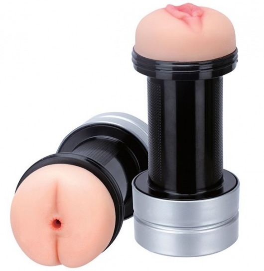 Мастурбатор 2-в-1 REALSTUFF 2 IN 1 HUMMER ANUS   VAGINA: вагина и анус - Dream Toys - в Тольятти купить с доставкой