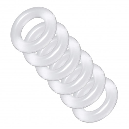 Комплект из 6 прозрачных эрекционных колец Ring Master Custom Ball Stretcher Kit - XR Brands - в Тольятти купить с доставкой