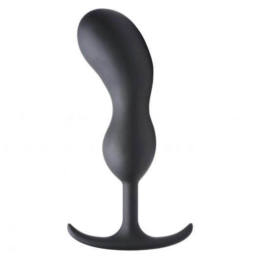 Черный массажер простаты с утяжелителями Premium Silicone Weighted Prostate Plug XL - 20,8 см. - XR Brands - в Тольятти купить с доставкой