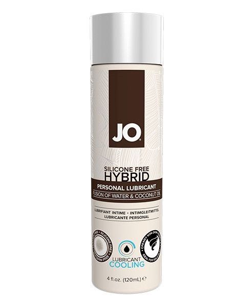 Водно-масляный лубрикант с охлаждающим эффектом JO Silicon free Hybrid Lubricant COOLING - 120 мл. - System JO - купить с доставкой в Тольятти