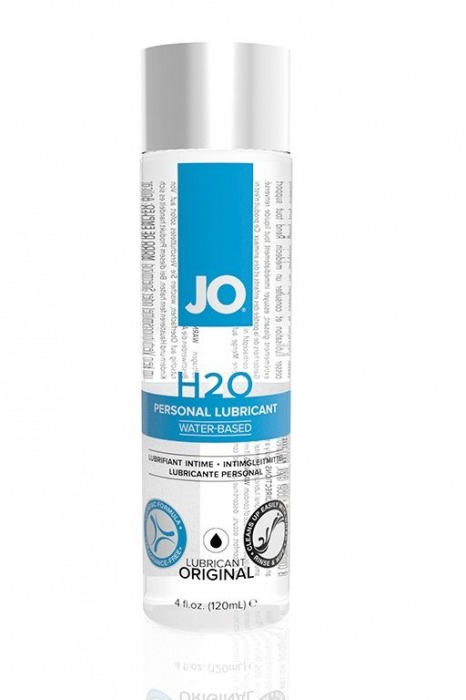 Нейтральный лубрикант на водной основе JO Personal Lubricant H2O - 120 мл. - System JO - купить с доставкой в Тольятти