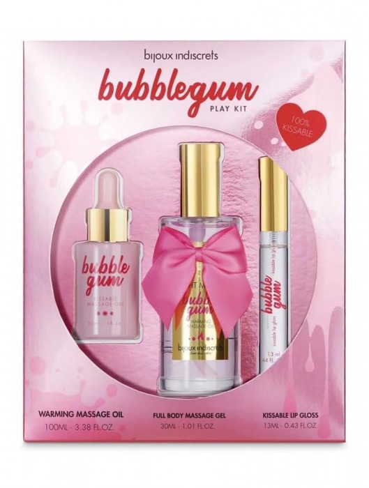 Набор средств для массажа и ласк Bubblegum Play Kit - Bijoux Indiscrets - купить с доставкой в Тольятти