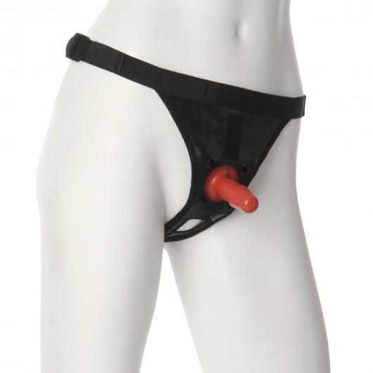 Трусики со штырьком для фиксации насадок Ultra Harness with Plug - Doc Johnson - купить с доставкой в Тольятти